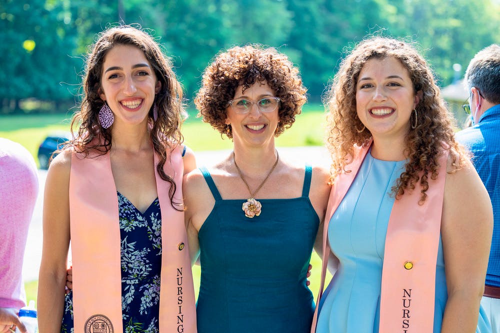 From left to right: Marissa McFadden, RN, Lisa McFadden, RN, BSN, OCN, and Nicole McFadden, RN